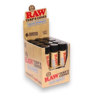 RAW TERP DIP CONE BLU P 6/32CT