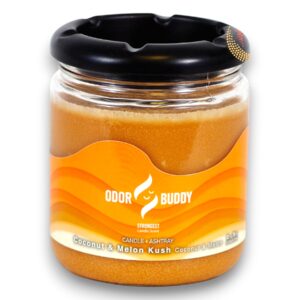 CANDLE ODOR BUDDY ASHTRAY LID COCO MELON KUSH JAR 12z