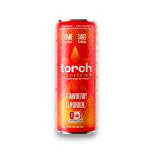 TORCH THC SELTZER 12OZ 4PK CANS - STRAWBERRY LEMONADE