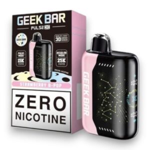 GEEK BAR PULSE X ZERO NICOTINE 18ML 25000PUFFS 5CT - STRAWBERRY B-BURST