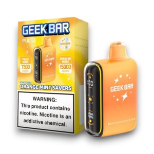 GEEK BAR PULSE 16 ML 15000PUFFS 5CT - ORANGE MINT SAVERS