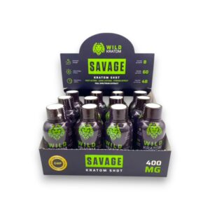 SAVAGE ULTIMATE STRENGTH KRATOM SHOT 12CT