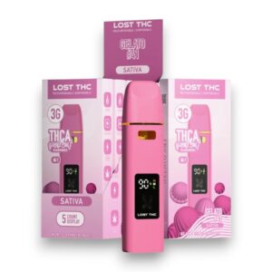 LOST THC V4 3GM THC-A DISPOSABLE 5CT -GELATO 41 SATIVA