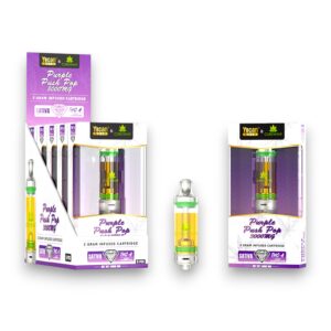 YOCAN X CUREVANA 3000MG KODO LION CARTRIDGE + BATTERY 5CT -PURPLE PUSH POP