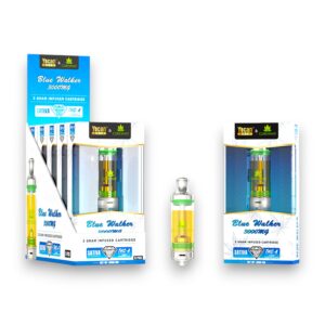 YOCAN X CUREVANA 3000MG KODO LION CARTRIDGE + BATTERY 5CT -BLUE WALKER