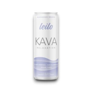 LEILO KAVA 12OZ CAN 12CT -  BLACKBERRY ORANGE