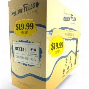 MELLOW FELLOW $19.99 2ML D8 DISPOSABLE 6CT BOX - BLUEBERRY OG