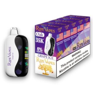 RIPE VAPES OAK 35K PUFF 5CT - GRAPE ICE