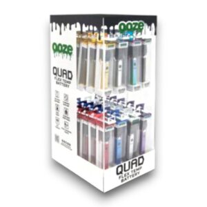 OOZE SMART BATTERY DISPLAY ASSORTED COLORS - 48CT