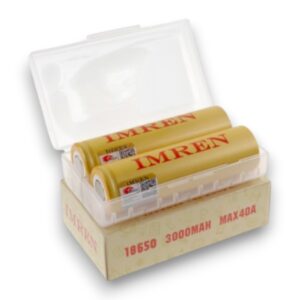 IMREN 18650 3000MAH MAX40A 2CT