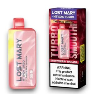 LOST MARY-ELF BAR DISPOSABLE MT-15000 PUFF  5CT-STRAWBERRY BANANA