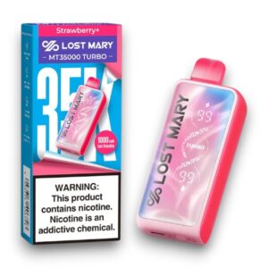 LOST MARY-ELF BAR DISPOSABLE MT-35000 PUFF 5CT -STRAWBERRY +
