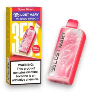 LOST MARY-ELF BAR DISPOSABLE MT-35000 PUFF 5CT -TIGERS BLOOD +
