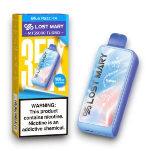 LOST MARY-ELF BAR DISPOSABLE MT-35000 PUFF 5CT -BLUE RAZZ ICE