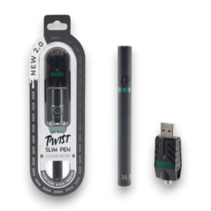 OOZE TWIST SLIM PEN 2.0 BATTERY KIT 320MAH EACH - PANTHER BLACK