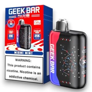 GEEK BAR PULSE X PATRIOT EDITION 18ML 25000PUFFS 5CT - MIAMI MINT
