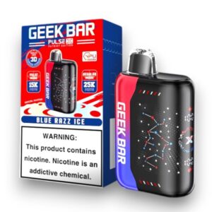 GEEK BAR PULSE X PATRIOT EDITION 18ML 25000PUFFS 5CT - BLUE RAZZ ICE