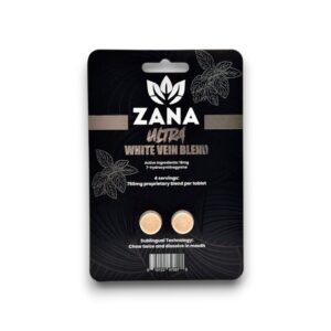 ZANA ULTRA WHITE VEIN BLEND 750MG ALKALOID SINGLE 2PK