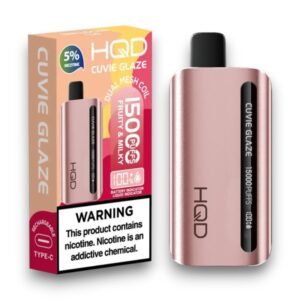 HQD CUVIE GLAZE 5% 15000 PUFFS 5CT -FRUITY & MILK
