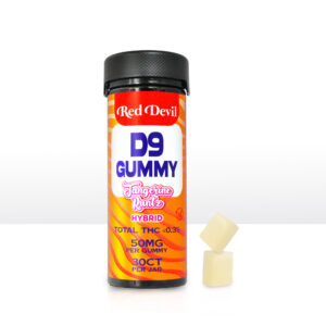 RED DEVIL D9+CBD GUMMIES 50MG BOTTLE 30CT- TANGERINE RUNTZ HYBRID