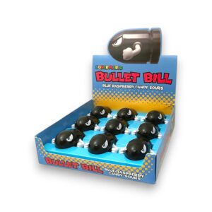 SUPER MARIO BULLET BILL BLUE RASPBERRY 9CT
