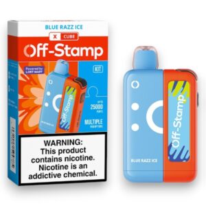 OFF-STAMP X CUBE 25000PUFF KIT 5CT -BLUE RAZZ ICE