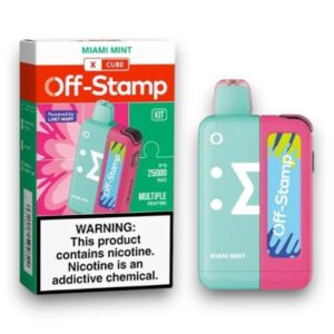 OFF-STAMP X CUBE 25000PUFF KIT 5CT -MIAMI MINT