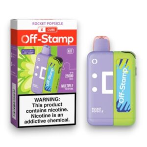 OFF-STAMP X CUBE 25000PUFF KIT 5CT -ROCKET FREEZE
