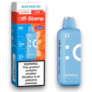 OFF-STAMP CLASSIC CUBE 25000PUFF POD 5CT -BLUE RAZZ ICE