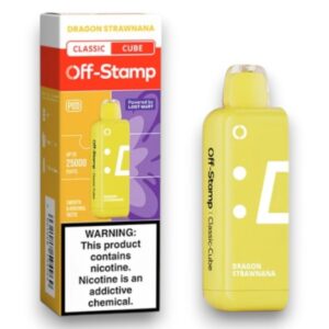 OFF-STAMP CLASSIC CUBE 25000PUFF POD 5CT -DRAGON STRAWNANA
