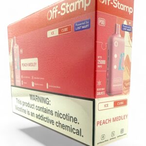 OFF-STAMP ICE CUBE 25000PUFF POD 5CT -PEACH MEDLEY