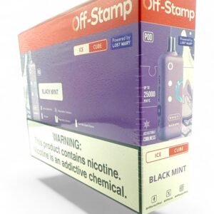 OFF-STAMP ICE CUBE 25000PUFF POD 5CT -BLACK MINT