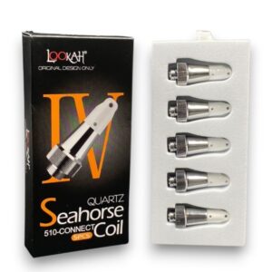 LOOKAH SEAHORSE REPLACEMENT 4 QUARTZ COILS 510 CONNECT 5PK/1CT