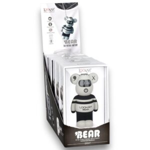 LOOKAH BEAR 500mAH THREAD VAPE PEN BATTERY GRAY - 1CT