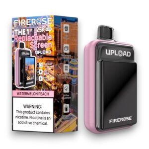 FIREROSE UPLOAD 20ML 25000PUFFS 5CT - WATERMELON PEACH