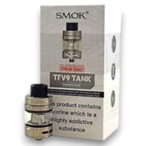 SMOK TFV9 TANK- STAINLESS STEEL