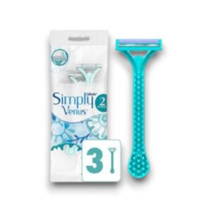 GILLETTE SHAVING RAZOR SIMPLY VENUS 2BLADES 3CT