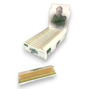 AFGHAN HEMP NATURAL 1 1/4 SIZE UNREFINED 0.89 ROLLING PAPER 50CT