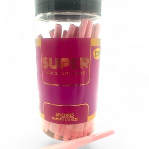 SUPER $7.99 1 1/4 SIZE PINK CONES 50CT JAR
