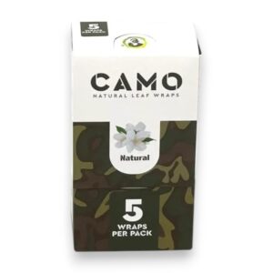 AFGANHEMP CAMO NATURAL LEAF WRAPS CASPER EDITION 5/25CT BOX -OGK