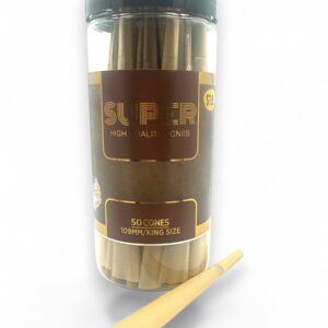 SUPER $7.99 KING SIZE BROWN CONES 50CT JAR
