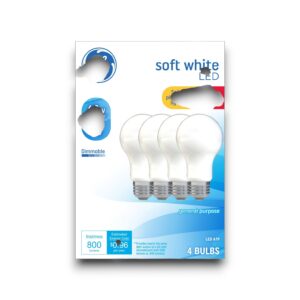GE SOFT WHITE LIGHT BULB 60W 4PK