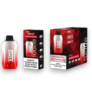 VIHO TURBO DISPOSABLE 10000 PUFF 5CT BOX - RASPBERRY WATERMELON