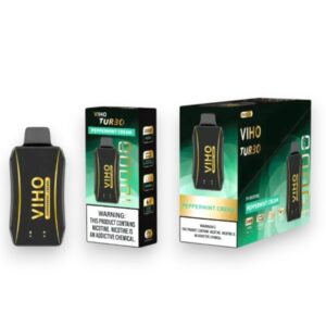 VIHO TURBO DISPOSABLE 10000 PUFF 5CT BOX - PEPPERMINT CREAM