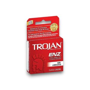 TROJAN RED NON-LUBRICATED 3/6CT