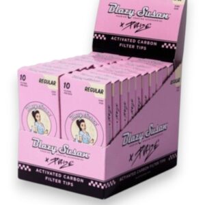 BLAZY SUSAN PURIZE PINK CARBON FILTER TIP 10/20CT