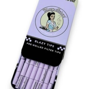 BLAZY SUSAN PURPLE PRE-ROLLED FILTER TIPS BAG 100PK 12CT