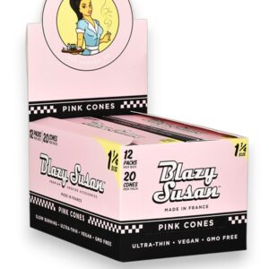 BLAZY SUSAN PINK CONES 1 1/4 SIZE BOX 12/20PK