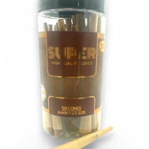SUPER $7.99 1 1/4 SIZE BROWN CONES 50CT JAR