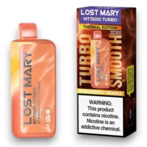 LOST MARY-ELF BAR DISPOSABLE MT-15000 PUFF  5CT-STRAWBERRY ORANGE